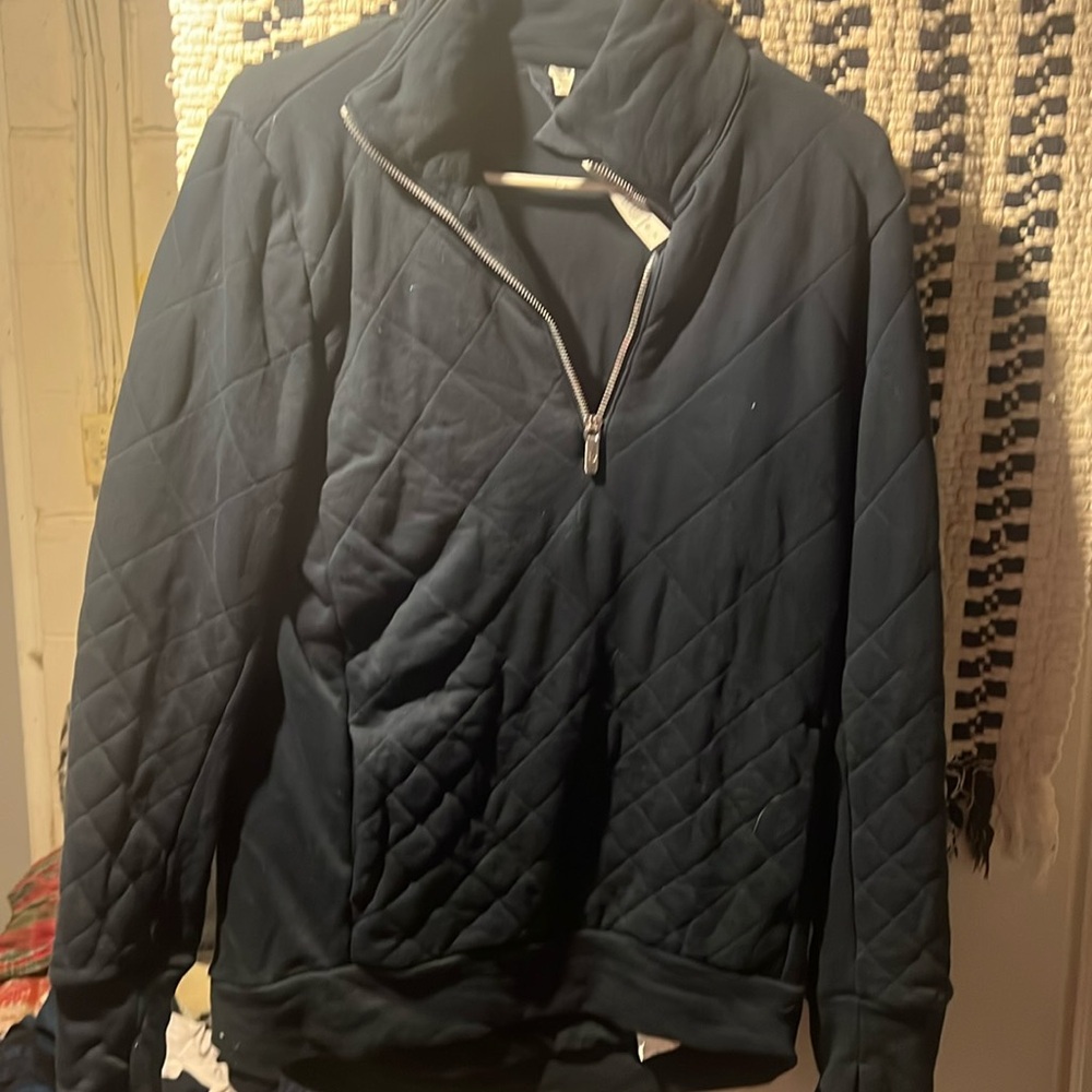 Quilted full length 1/4 zip